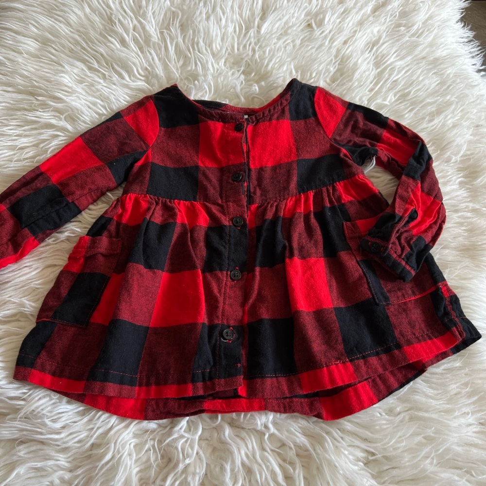 Girl flannel top